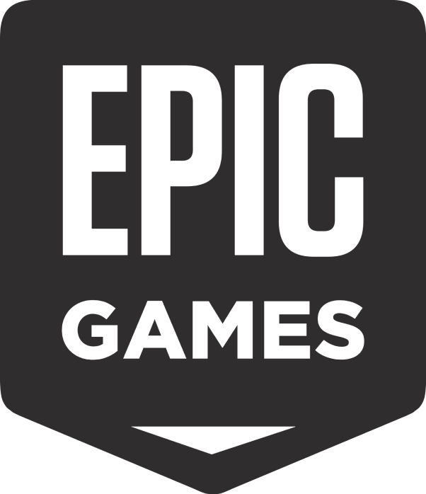 The logo of Epic Games