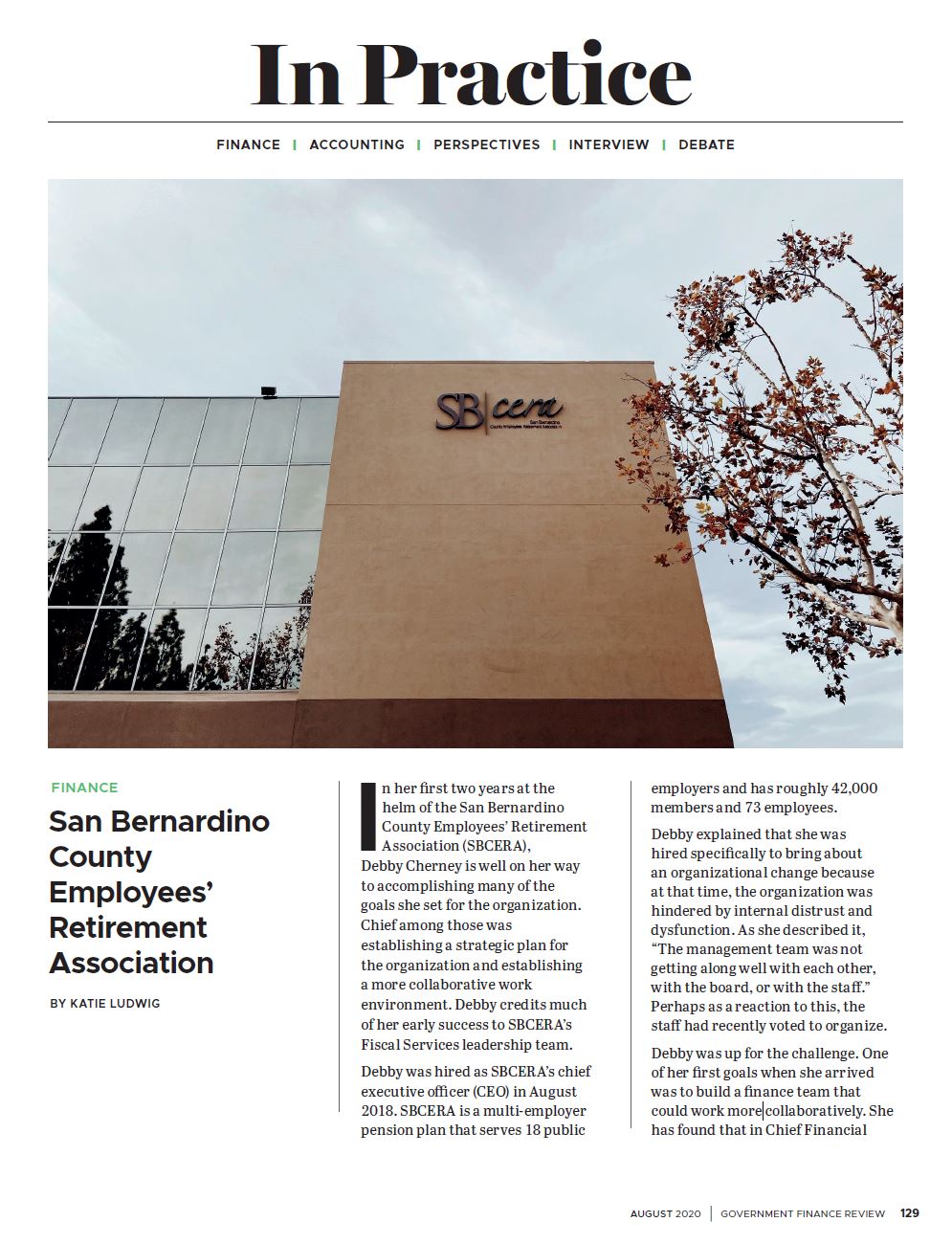 In Practice: San Bernardino County Employees' Retirement Association
