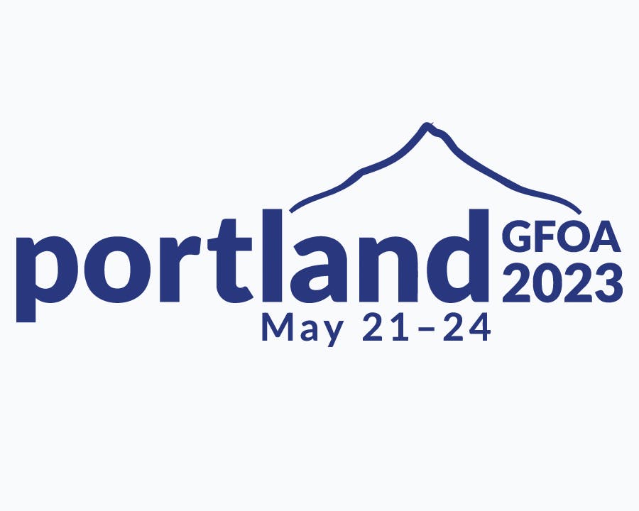 White background with Portland Logo. 