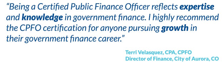 Image of Quote from GFOA President