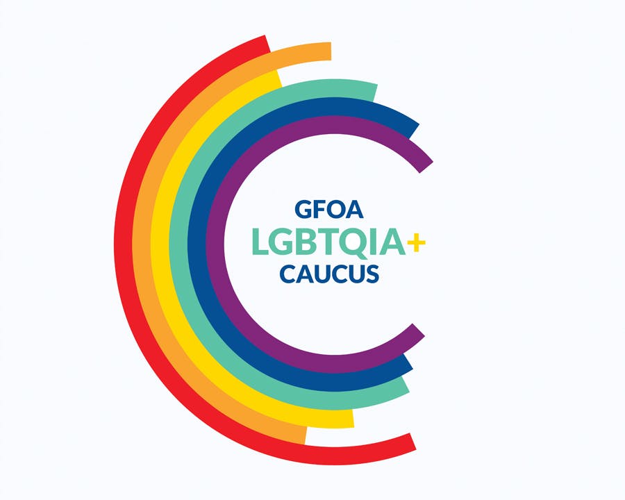 LGBTQIA+ Caucus Logo