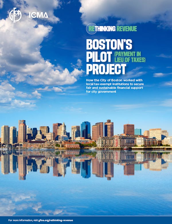 Image of report cover with Picture of Boston in background.