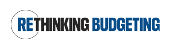 Logo of words "Rethinking Budgeting."