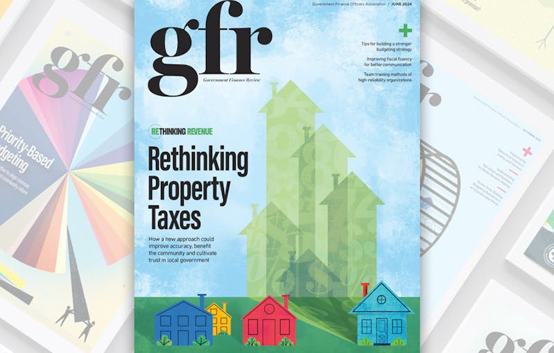 Image of Government Finance Review cover from June. 