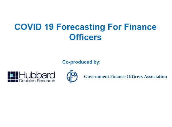 COVID-19 Forecasting for Finance Officers