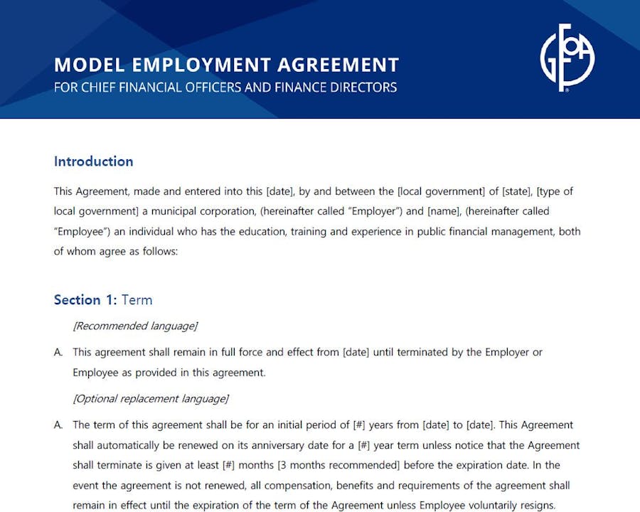 Model Employment Agreement