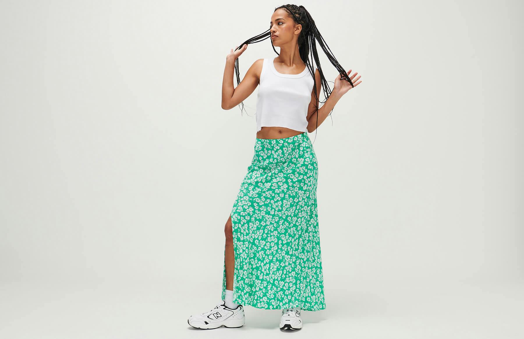 Manhattan Midi Skirt Ghanda Clothing