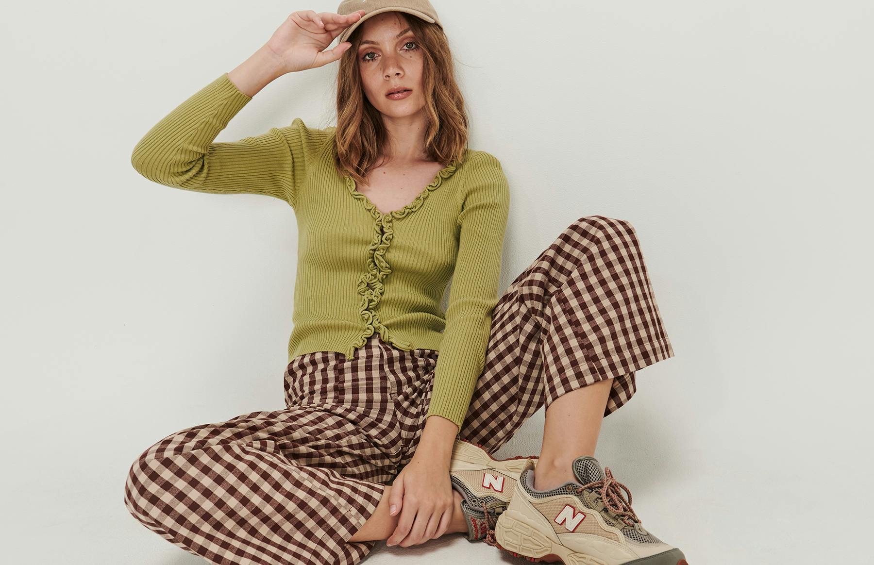 Elle Ruffle Long Sleeve Top Ghanda Clothing