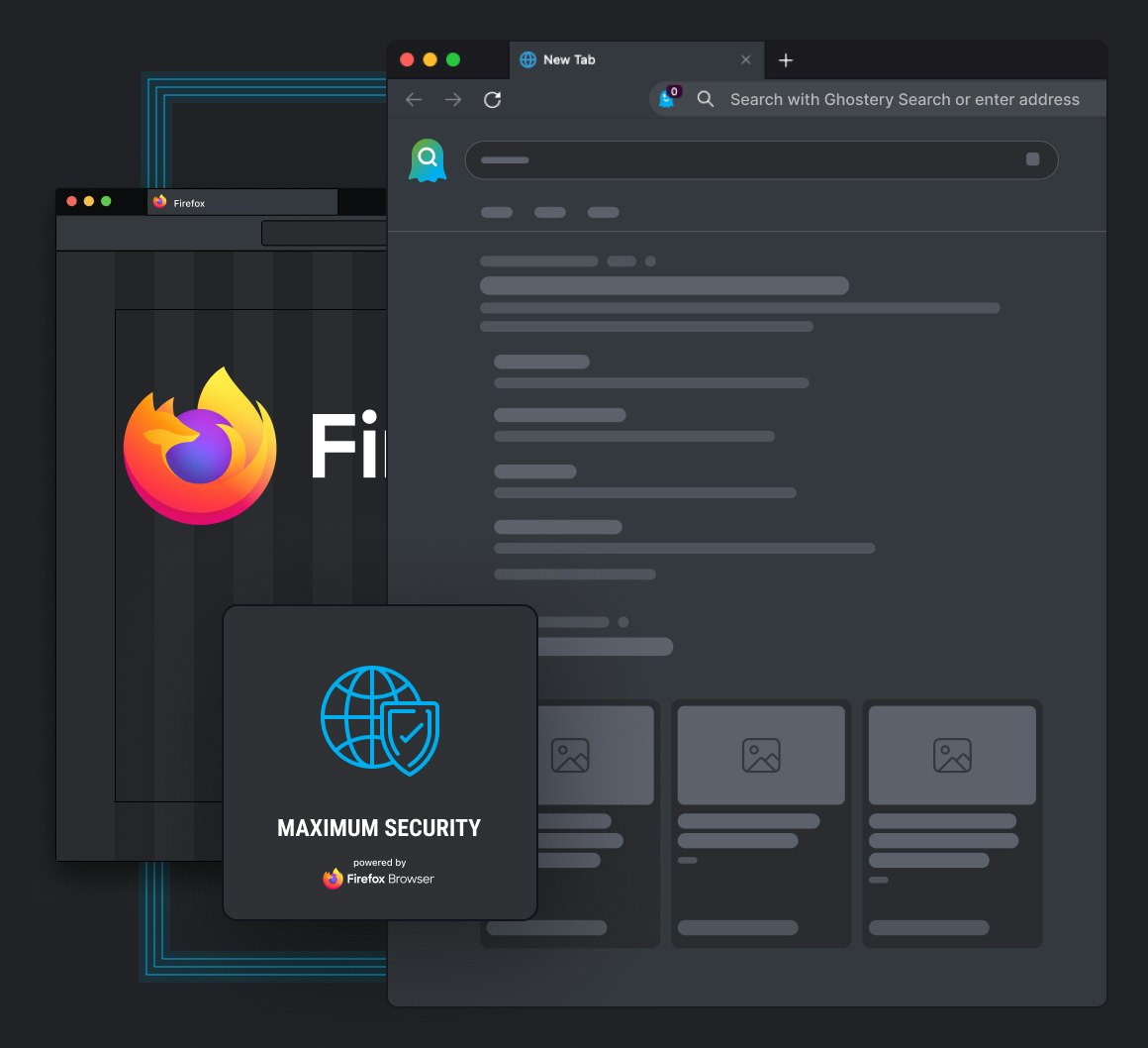 Ghostery Private Browser builds on top of Firefox browser supercharging it's default privacy and security features - Desktop view