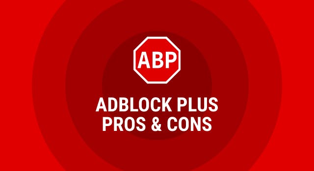 Adblock Plus logo and brand colors - text pros & cons