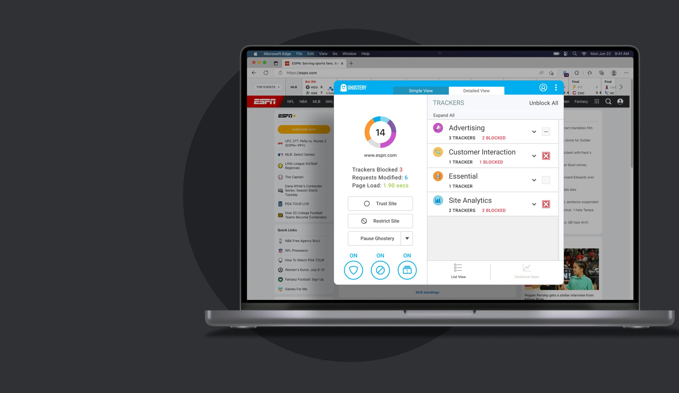Ghostery extension