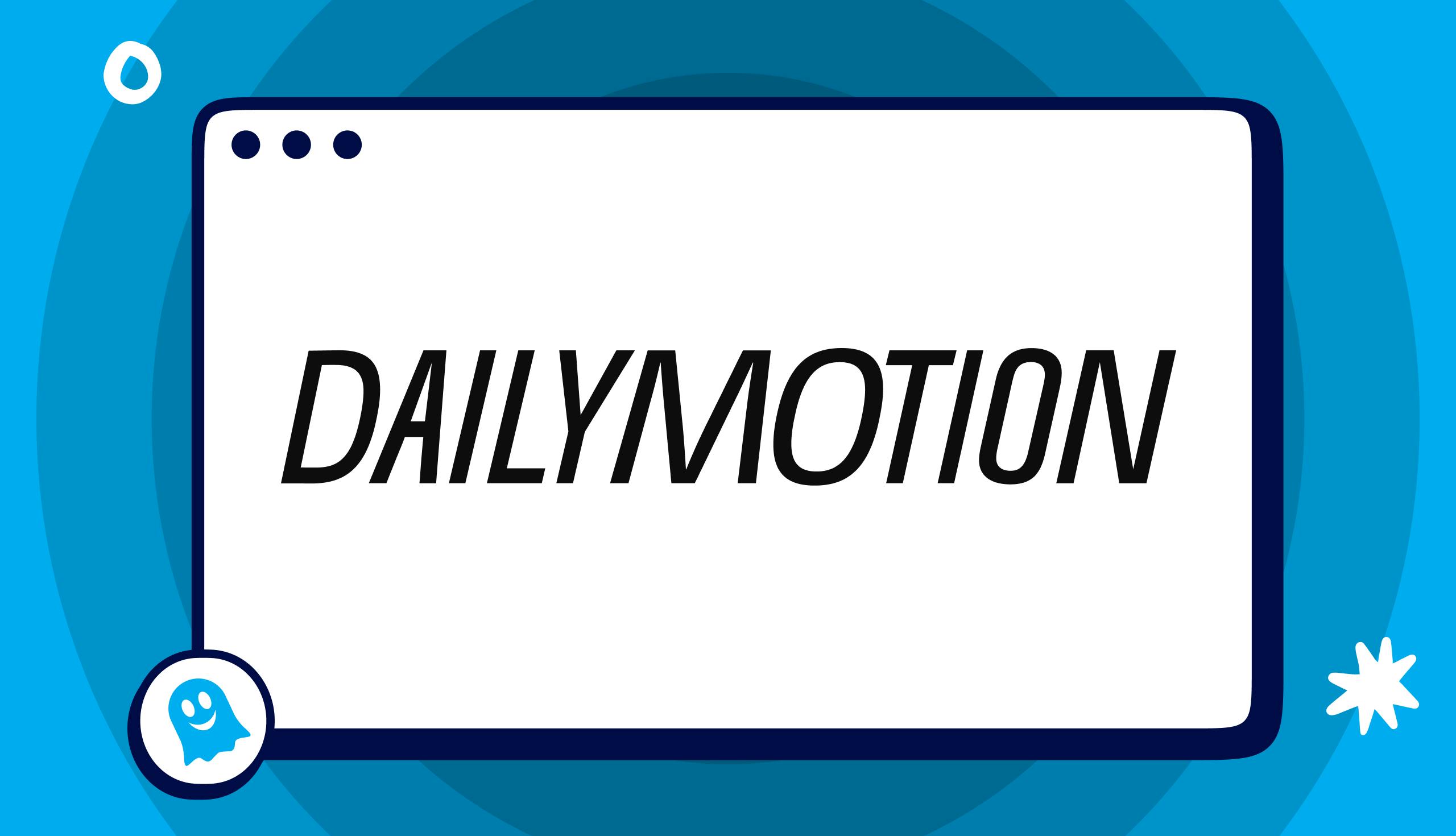sketchy illustration showing dailymotion logo