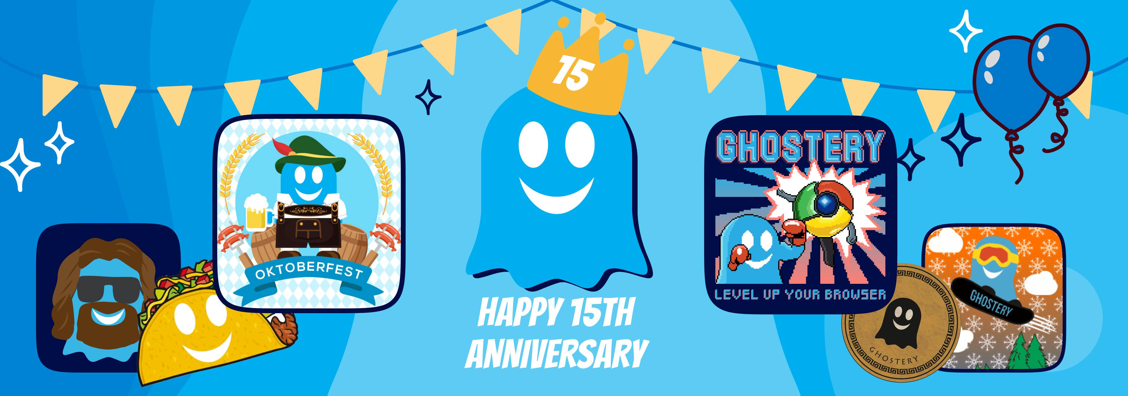 Happy Sweet 15, Ghostery!