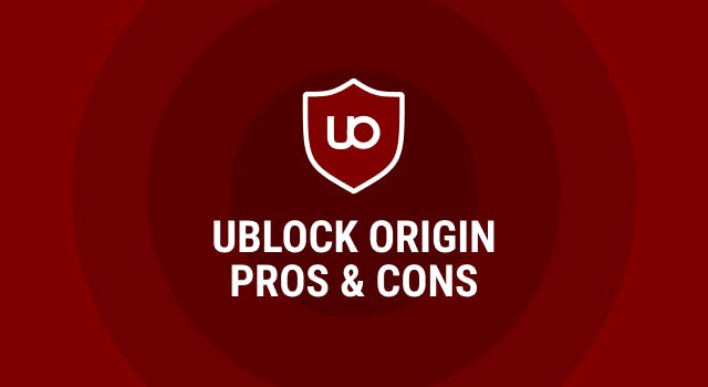 uBlock Origin logo and brand colors - Text pros and cons