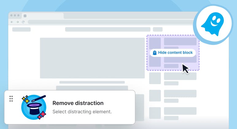 Distraction Eraser: Hide Content Blocks and Shape the Web to Fit You