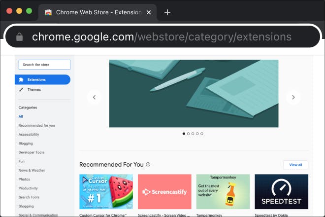 Visit Google Chrome Webstore