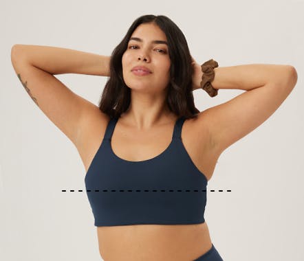 Guide for how to measure bra size at Girlfriend Collective