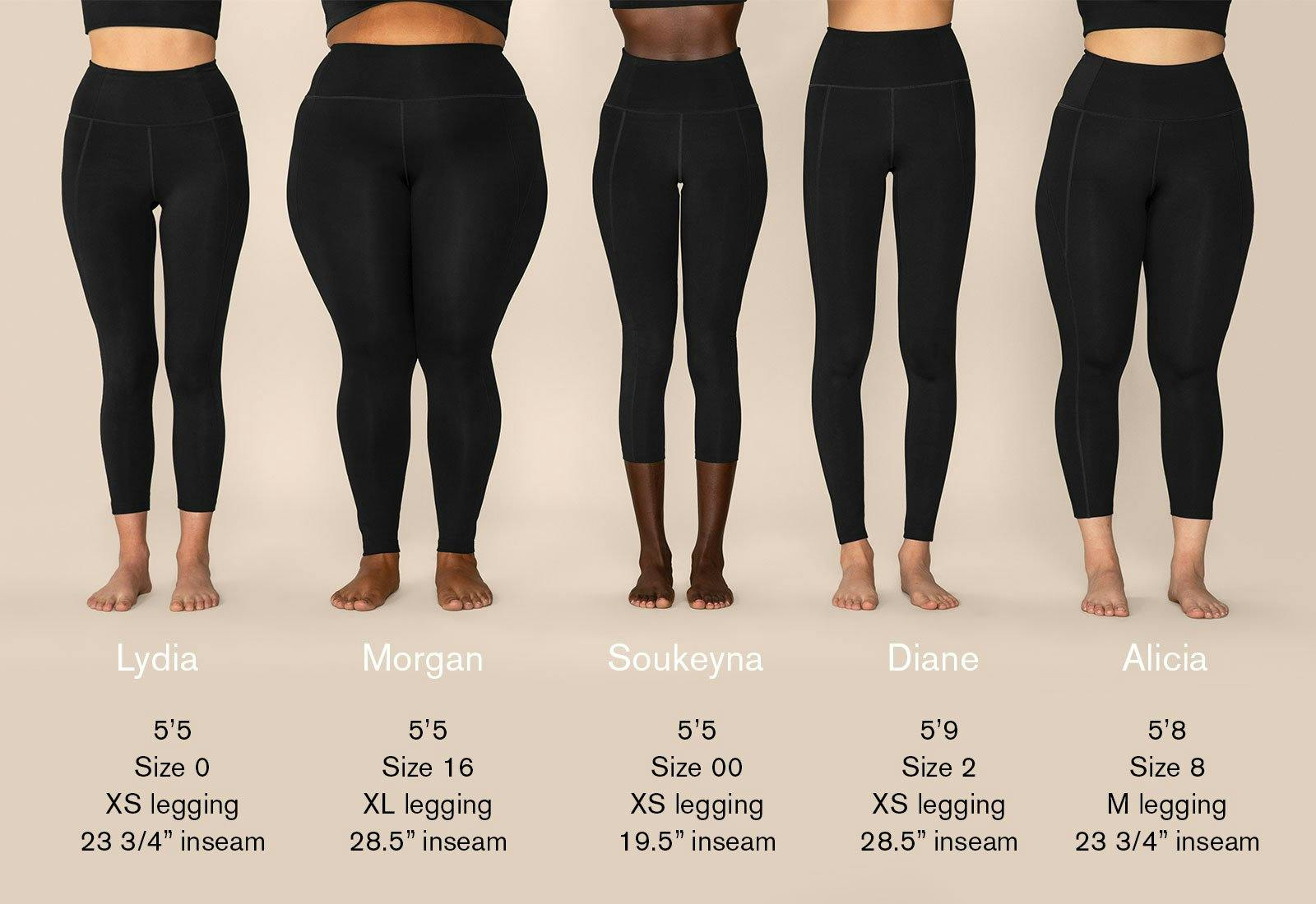 How To Find The Best Leggings: Size Guide