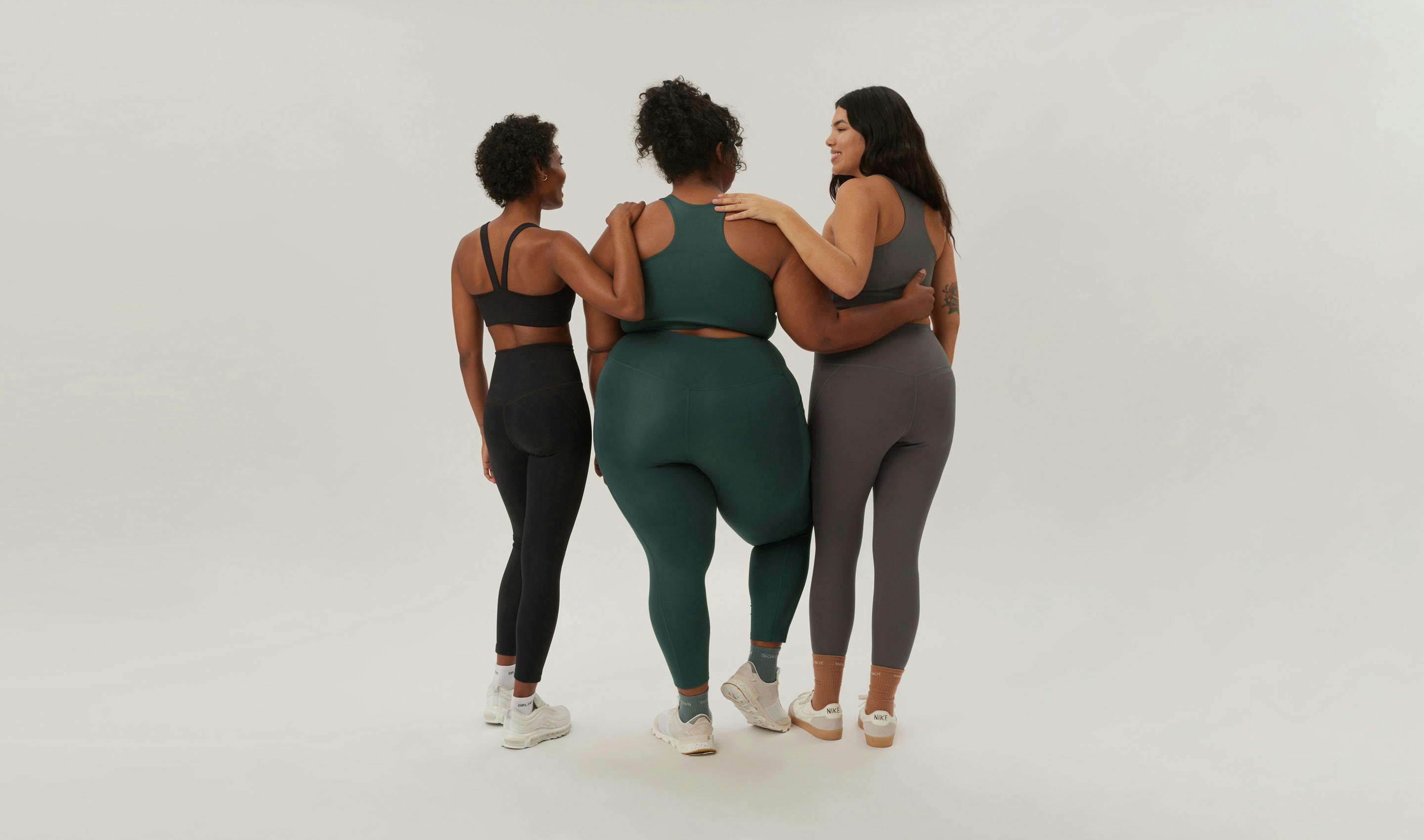 Black Compressive Mid-Rise Legging — Girlfriend Collective