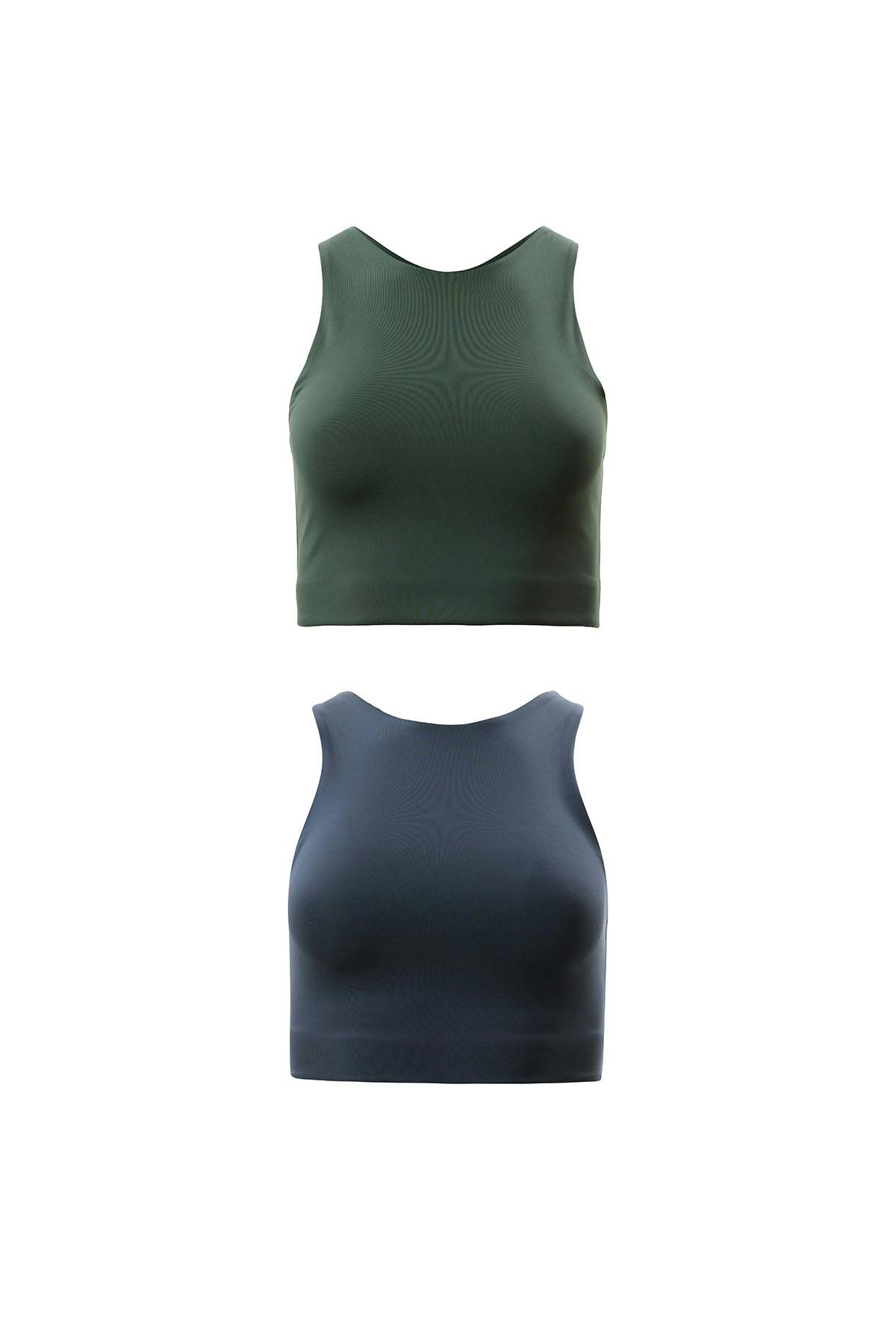 Buy Girlfriend Collective Dylan Green Crop Bra from Next USA