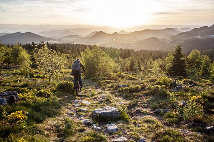 Vtt dans le Meygal