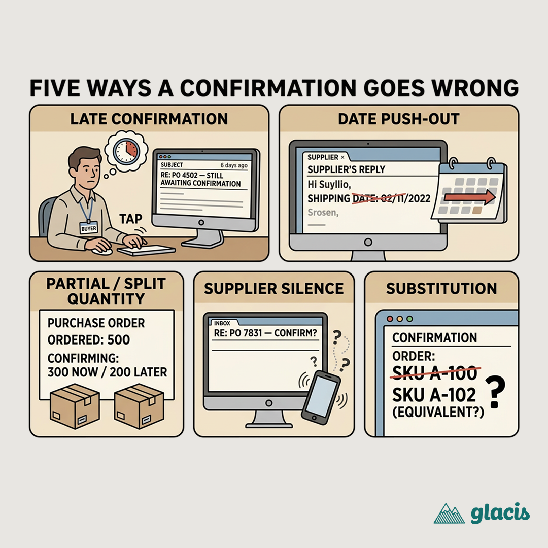 Five Ways a Supplier Confirmation Goes Wrong