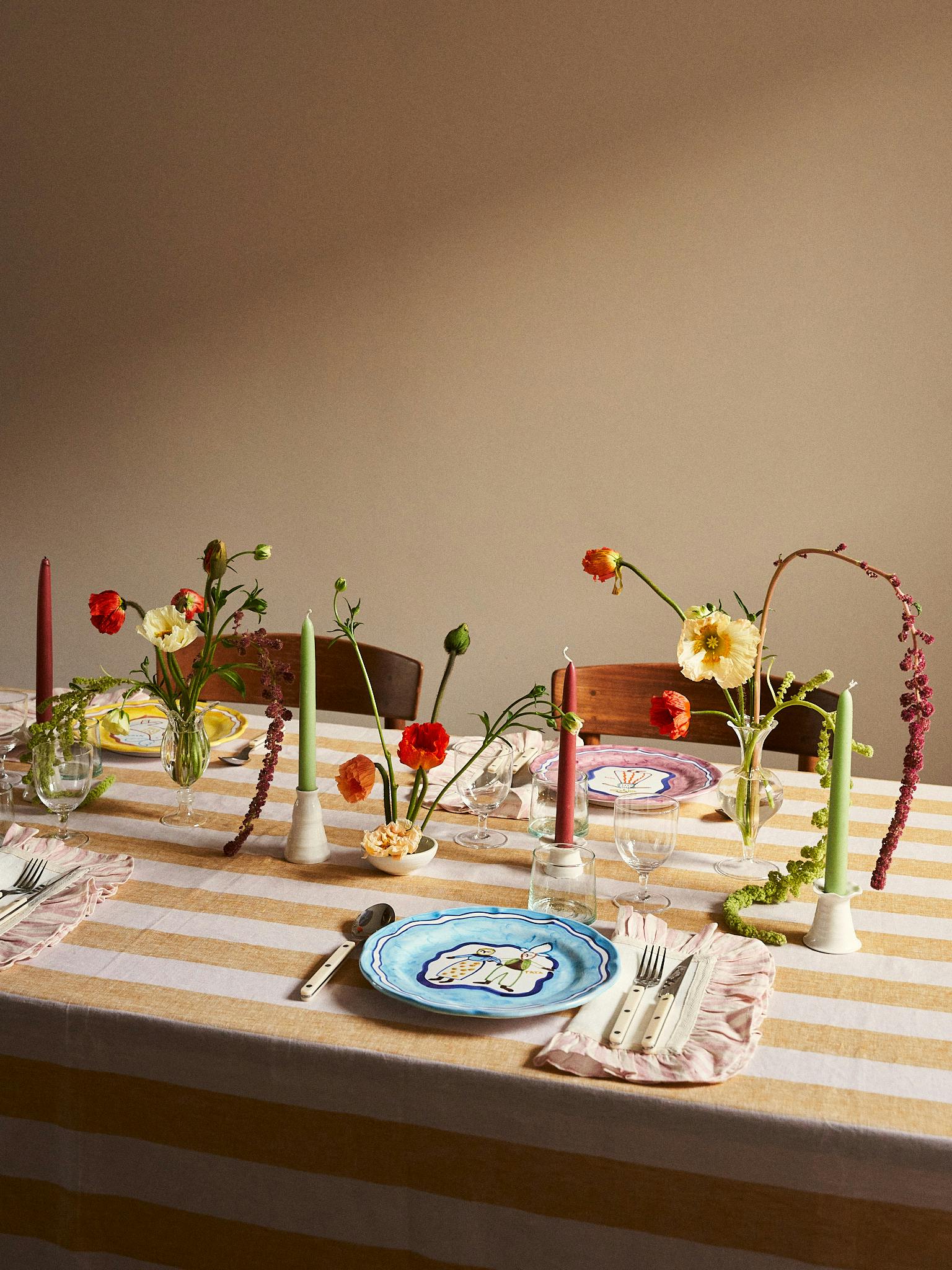 Kirthanaa's dining table laid for spring