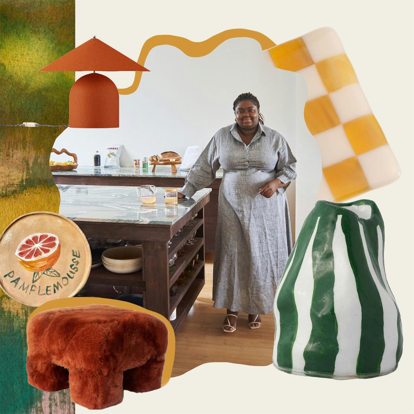 Abisola Amole standing in her kitchen