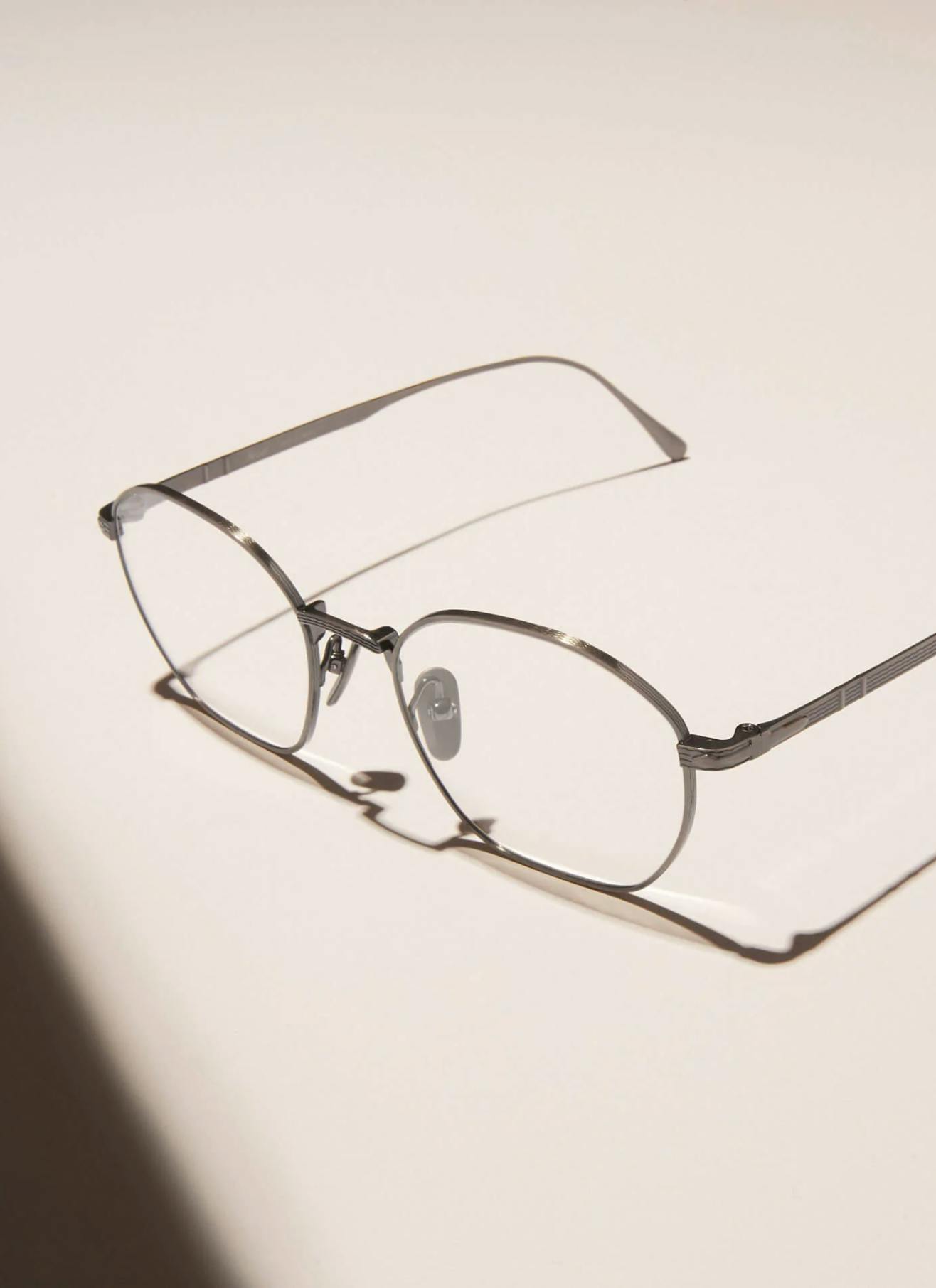 lunette de vue mixte rétro métal gris gun pantos carrée 