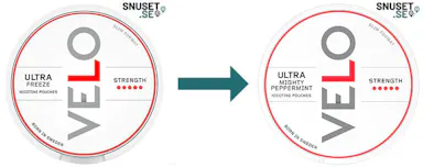 Velo Freeze Ultra Extra Stark byter namn till Velo Mighty Peppermint Ultra