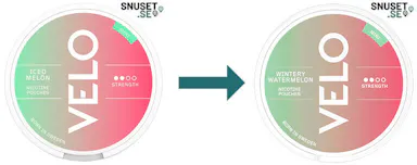 Velo Iced Melon byter namn till Velo Wintery Watermelon Mini