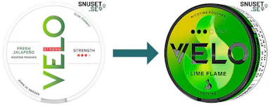 Velo Fresh Jalapeño byter namn till Velo Lime Flame