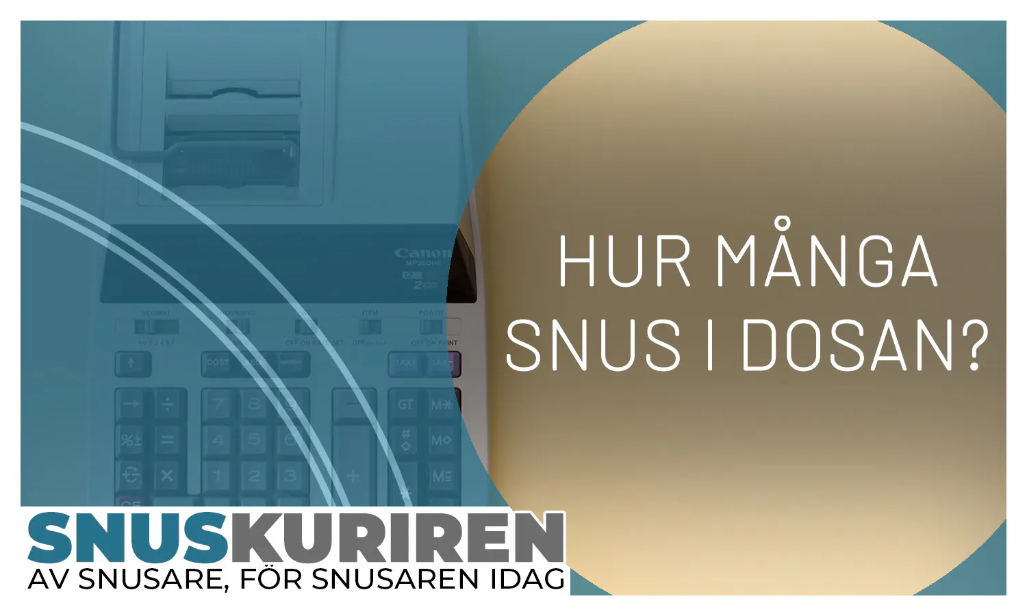 Hur många snus i en dosa?
