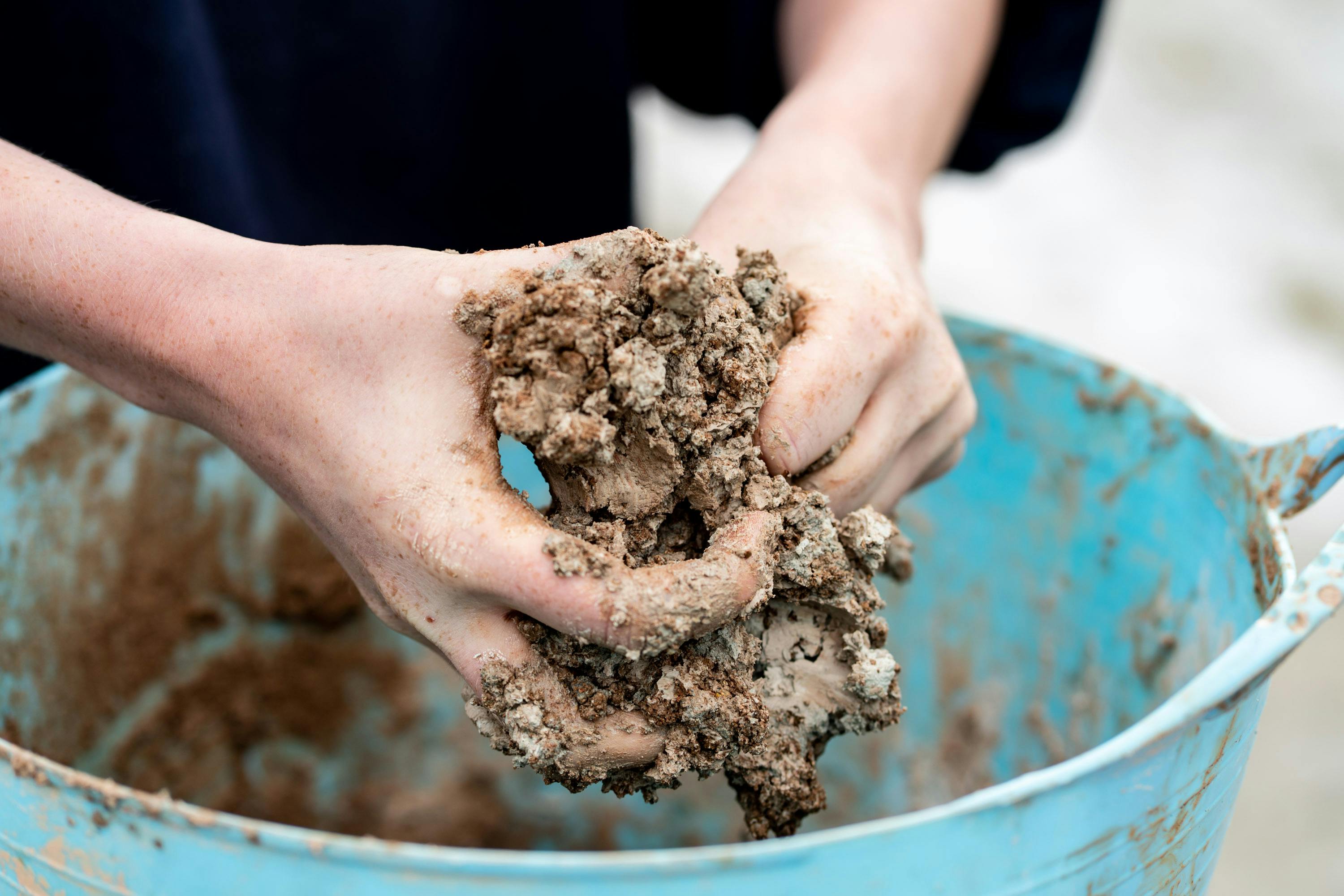 Processing raw clay