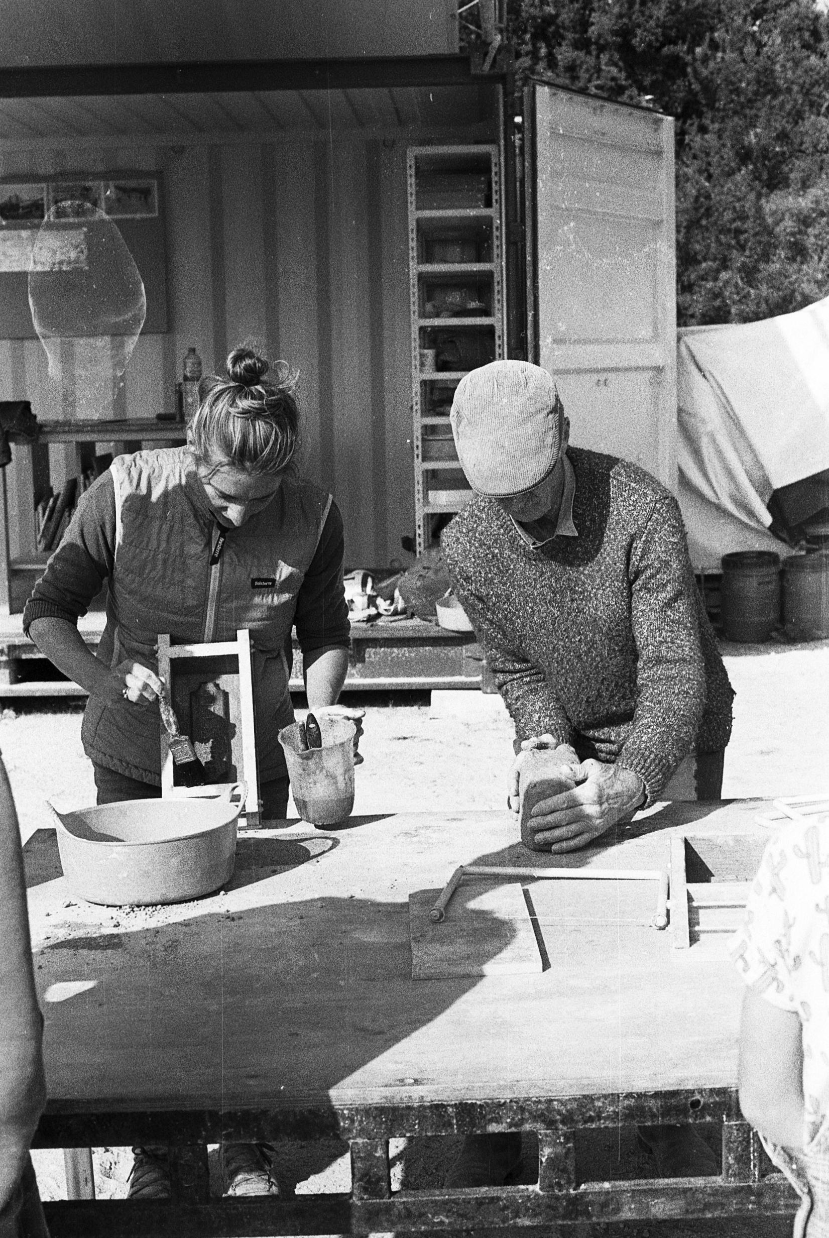 Traditional brick making