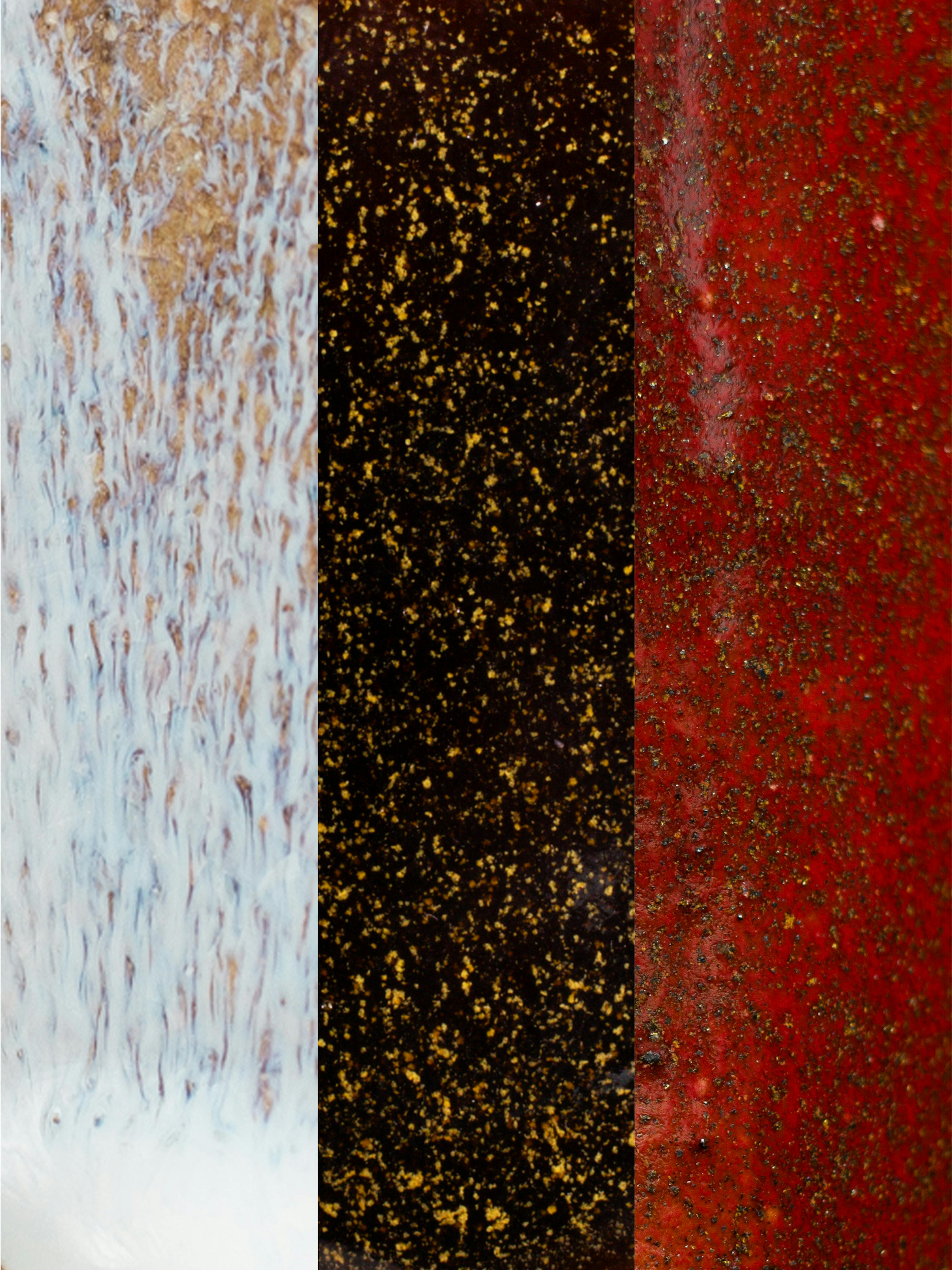 3 types of glazes in a Festive Set 