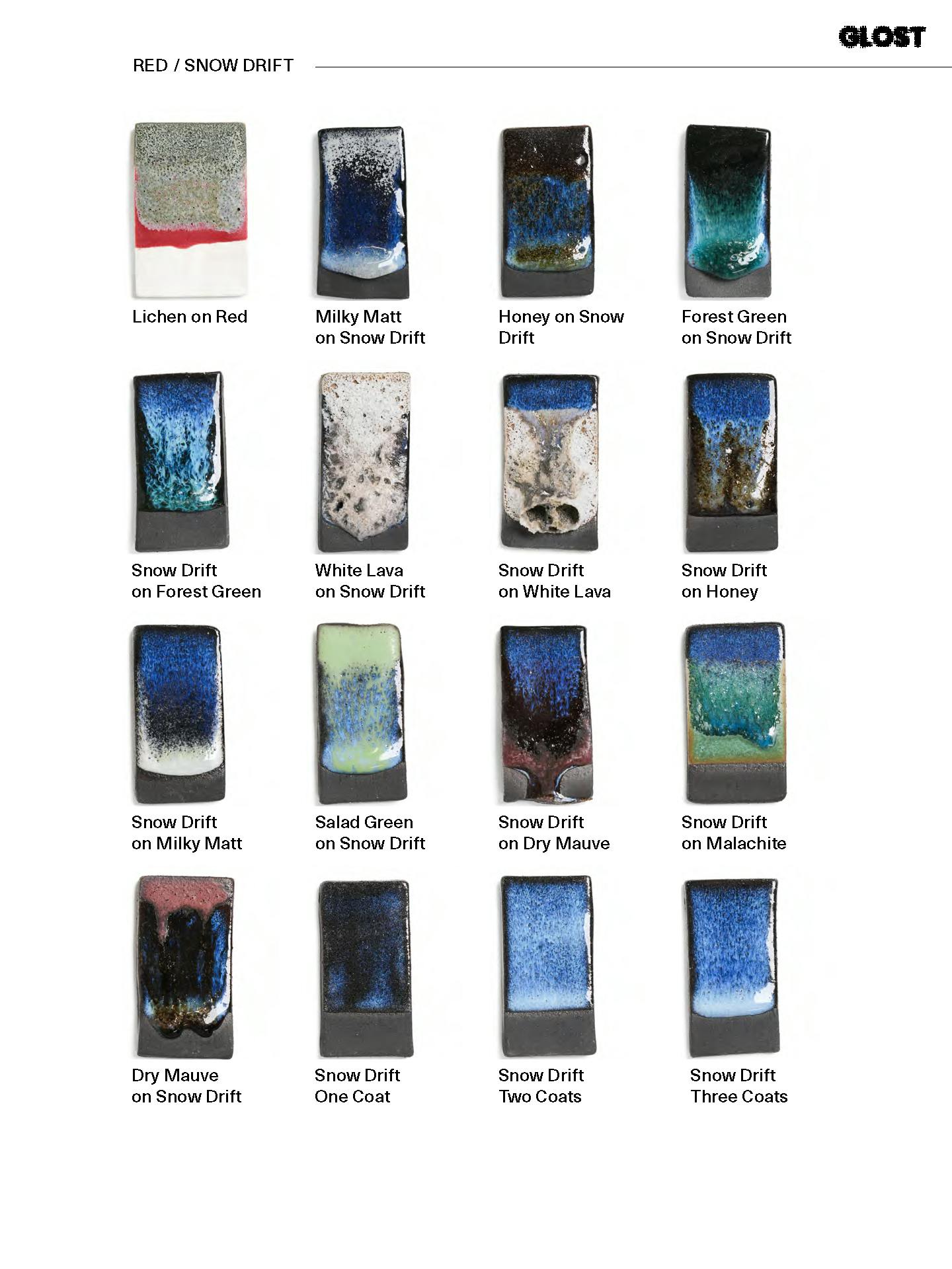 GLOST glaze layering combinations