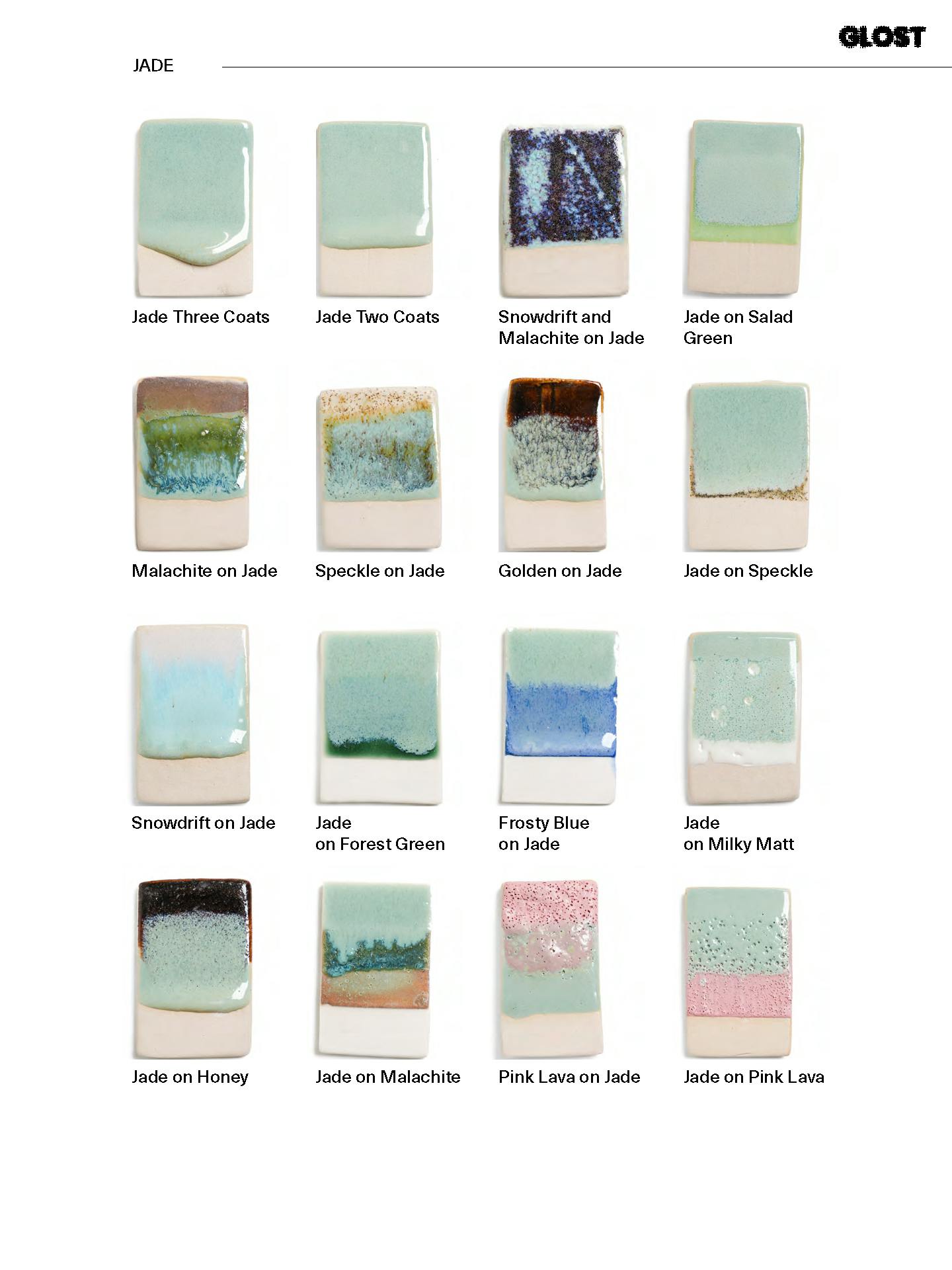 GLOST glaze layering combinations