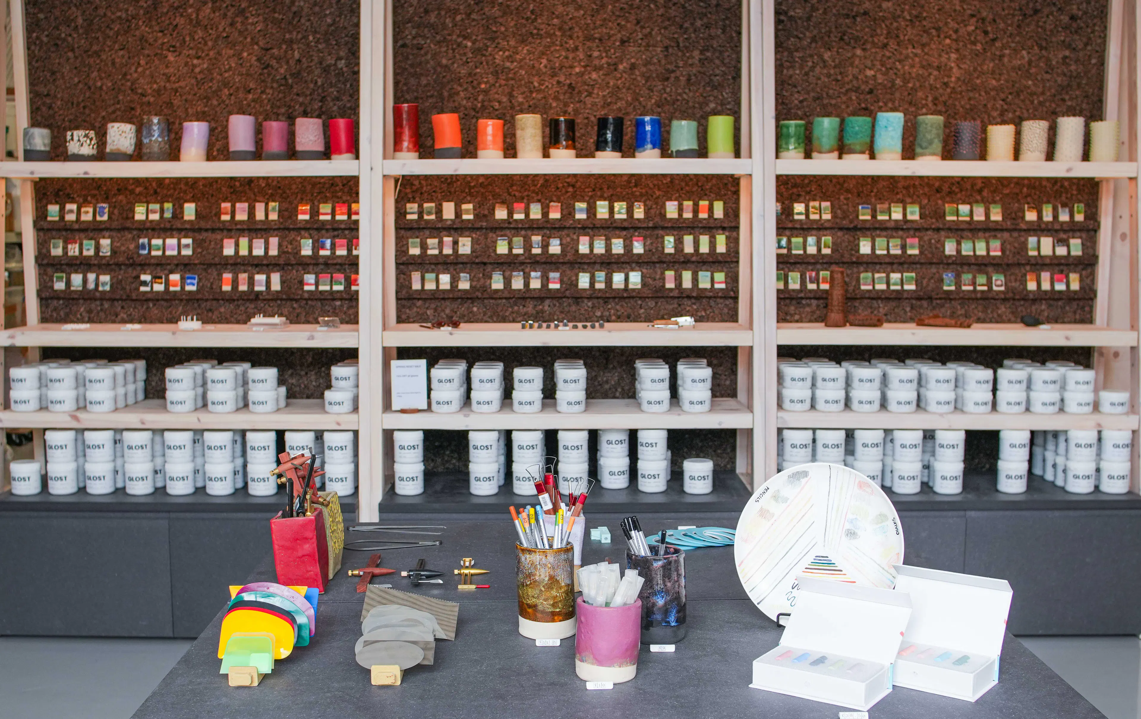 pottery supplies in store 