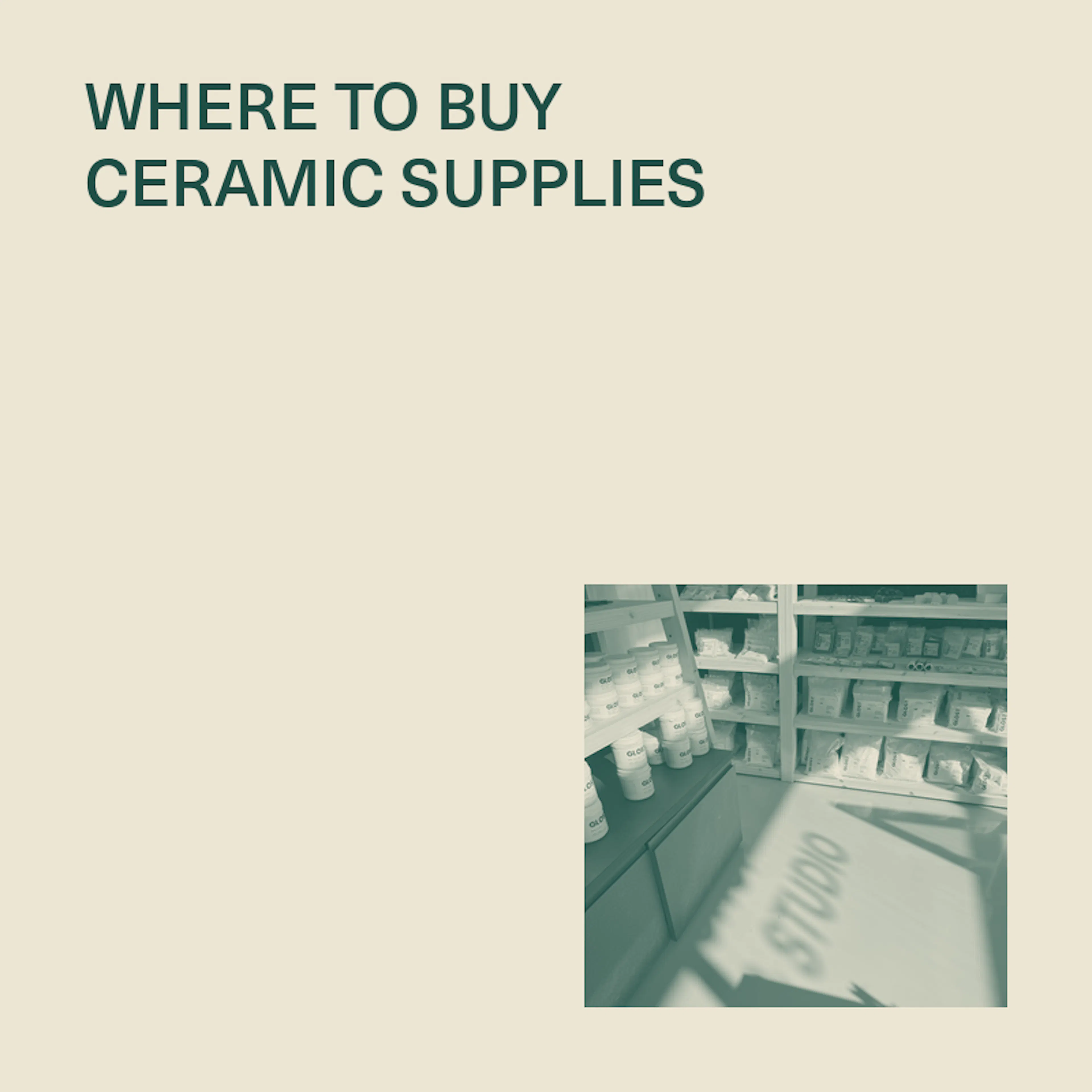 guide to pottery supplies in London