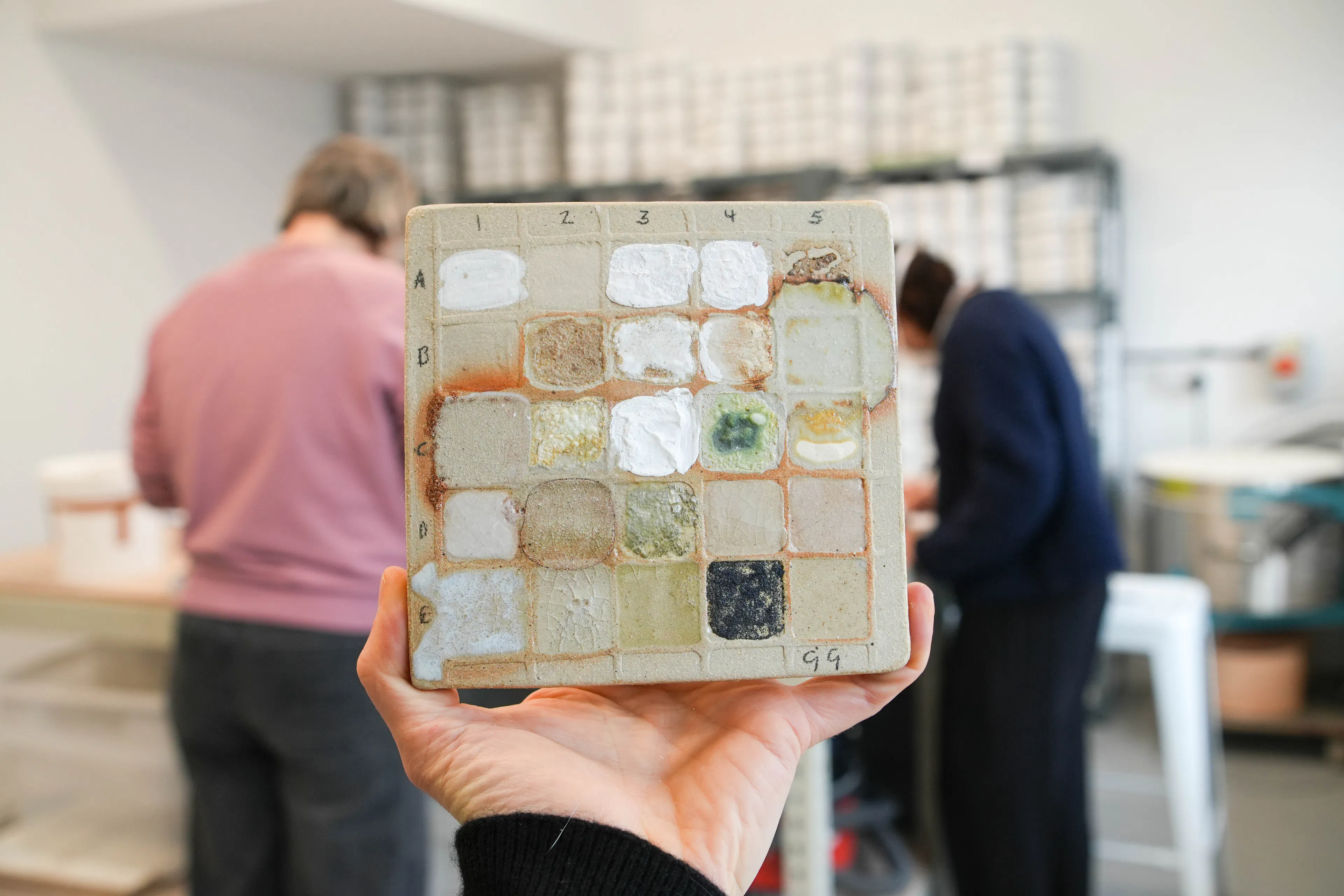 Ceramic materials used for glaz emaking melted