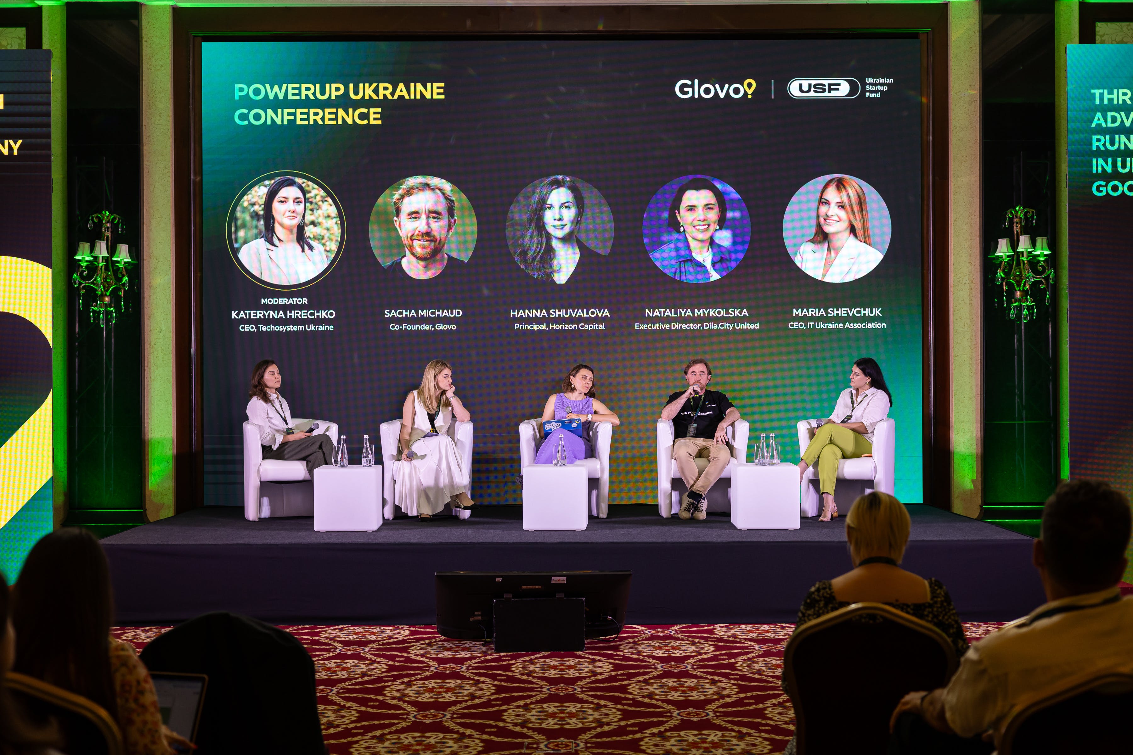 Speakers during the Power Up Ukraine Conference