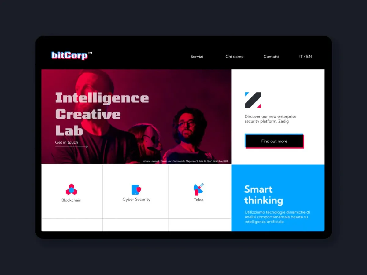 Business web app interface designed by GlueGlue