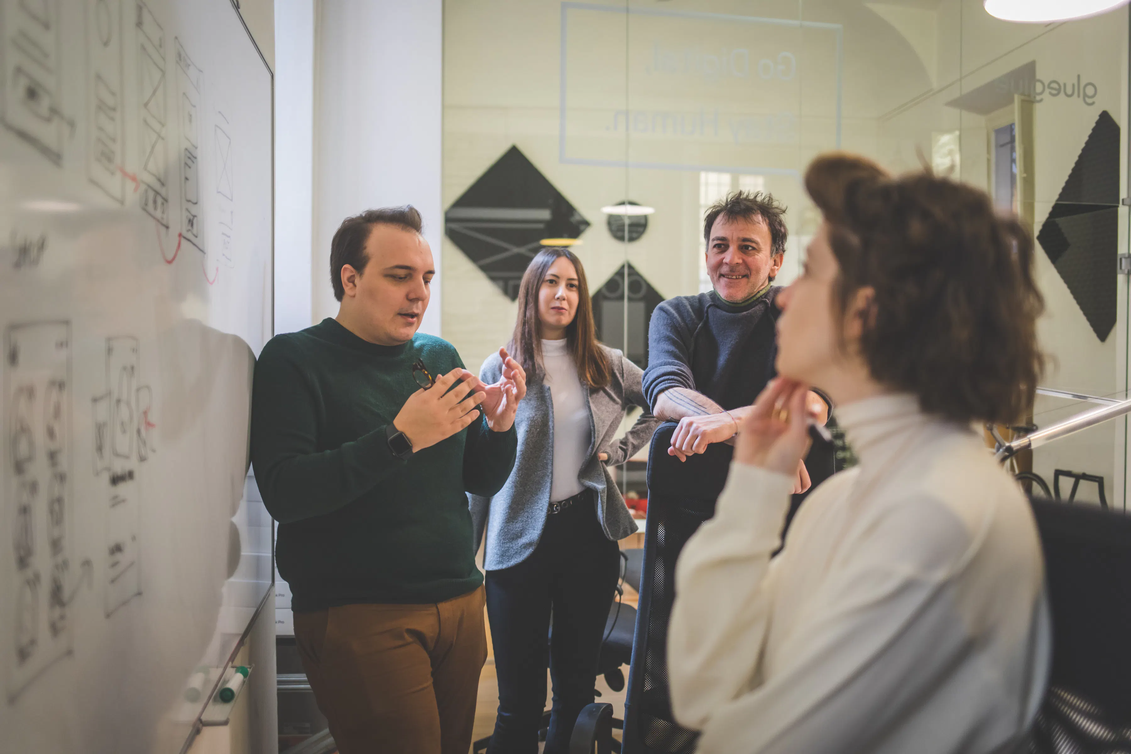 GlueGlue team designing an AI assistant