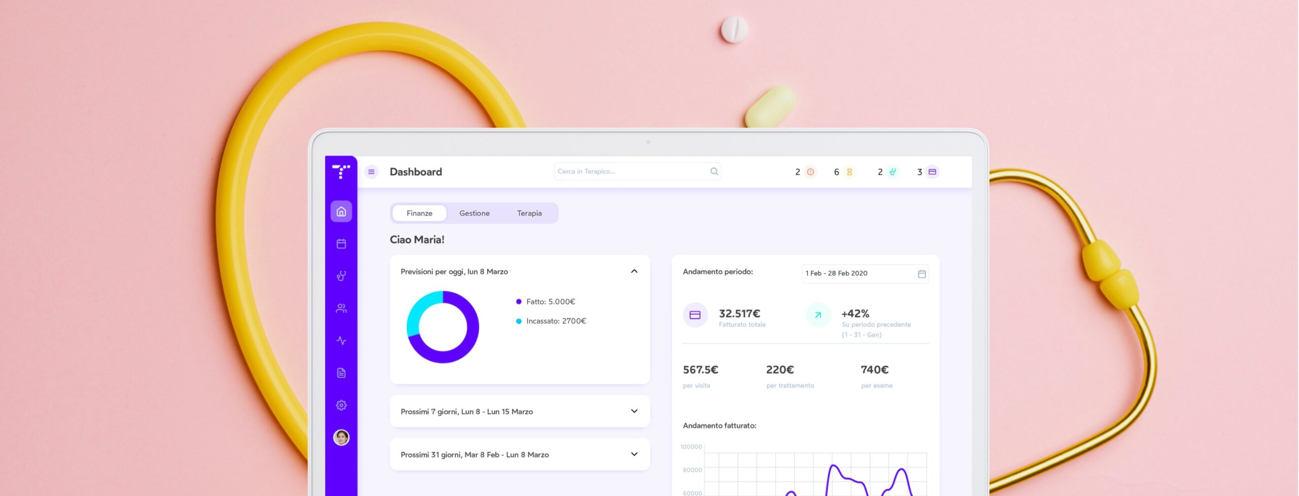 Project Una webapp per la gestione globale dello studio medico 
