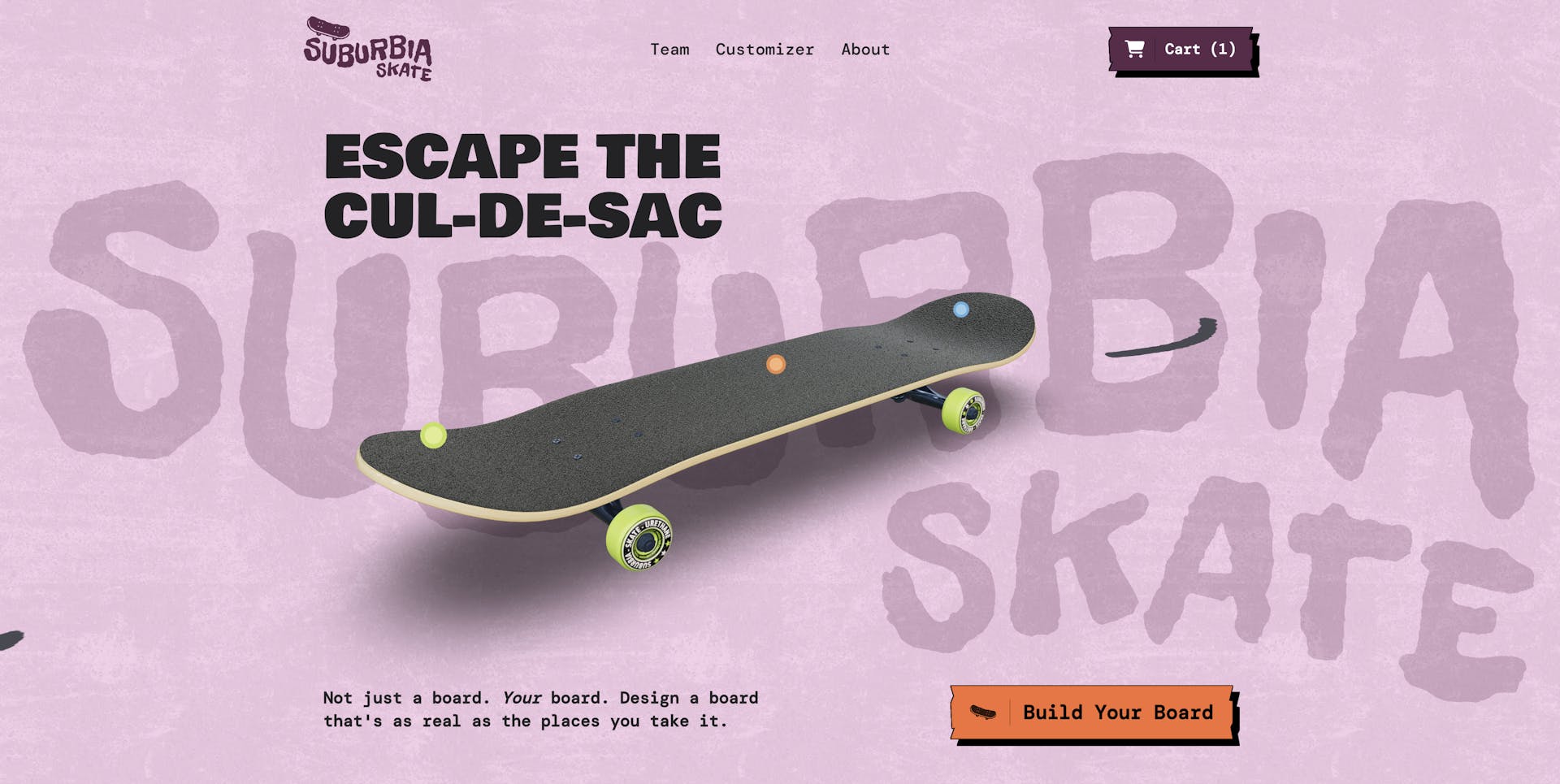Suburbia Skateboard Cover Image