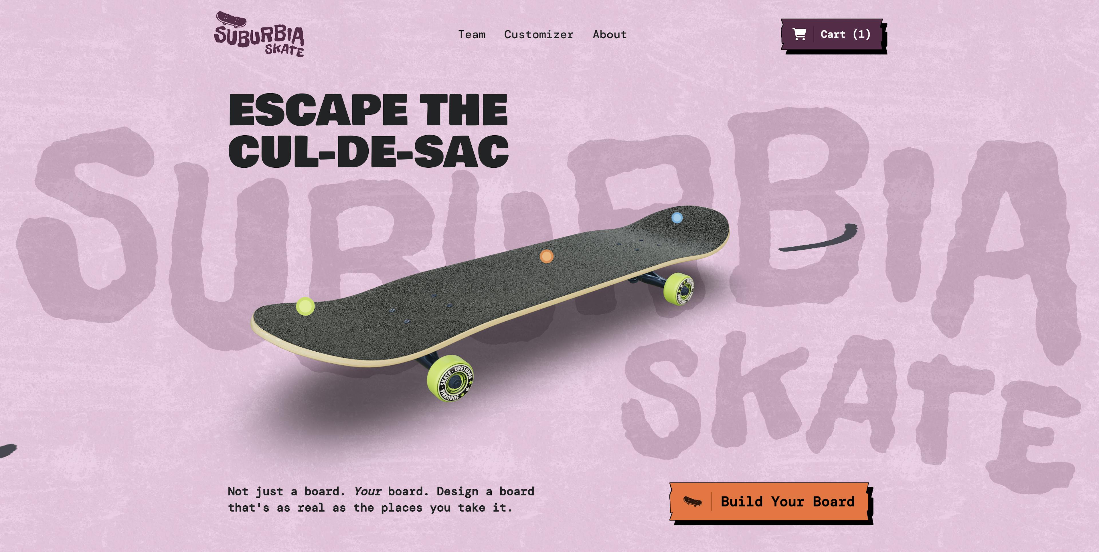 Suburbia Skateboard Cover Image