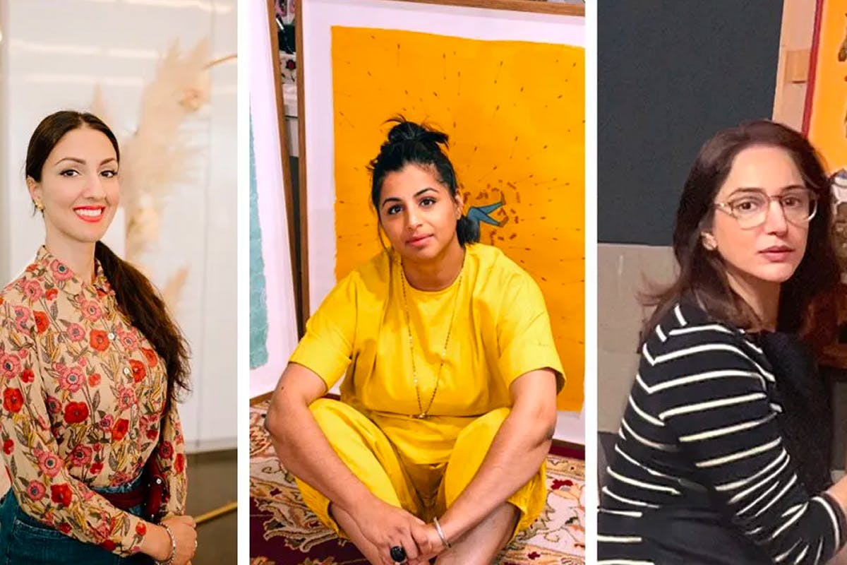 Portraits of three women speakers