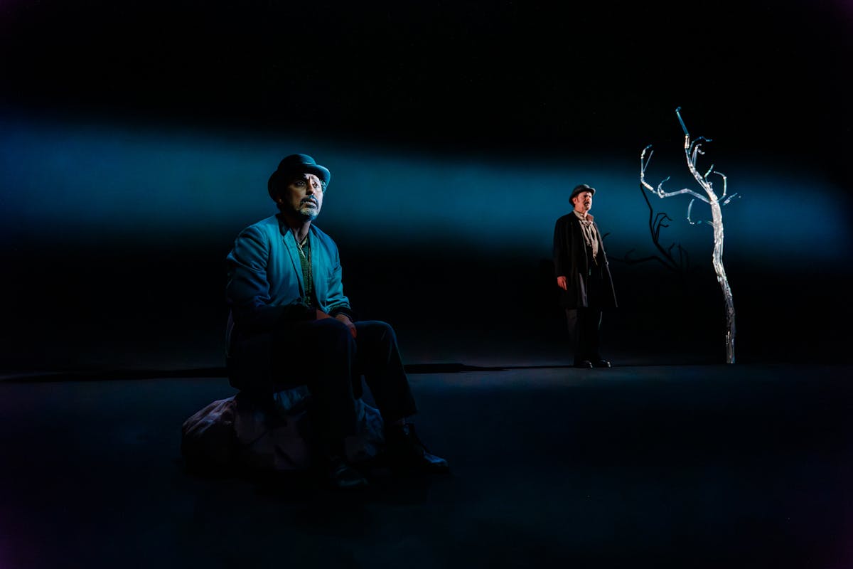 Aasif Mandvi and Rainn Wilson in Waiting for Godot at Geffen Playhouse