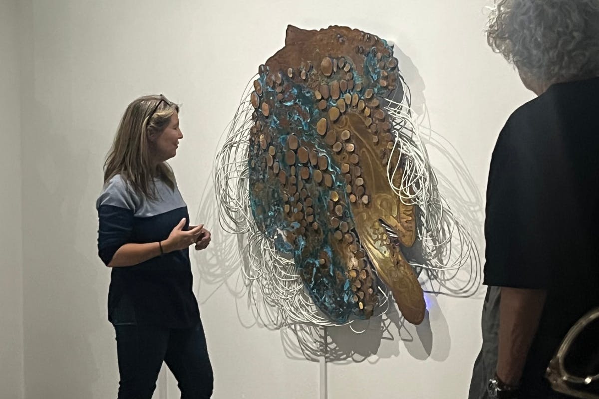 Artist katie grinnan describes her interactive sound art titled The Sensitives, on view at UCLA as part of PST Art